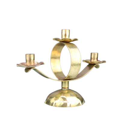 art-nouveau-candlestick-hammered